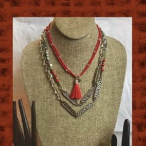 choker bracelet plus necklace